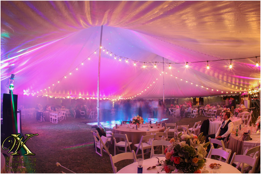 tent at Los Portales during wedding