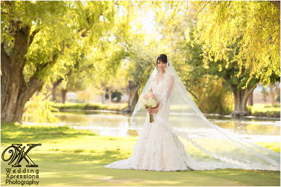 bride on wedding day in El Paso Texas