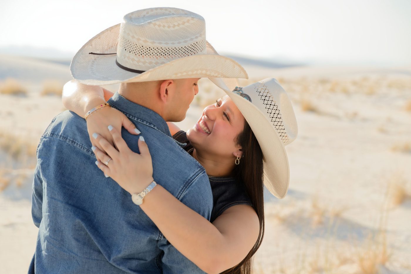 engagement session photography in White Sands National Park by Wedding Xpressions