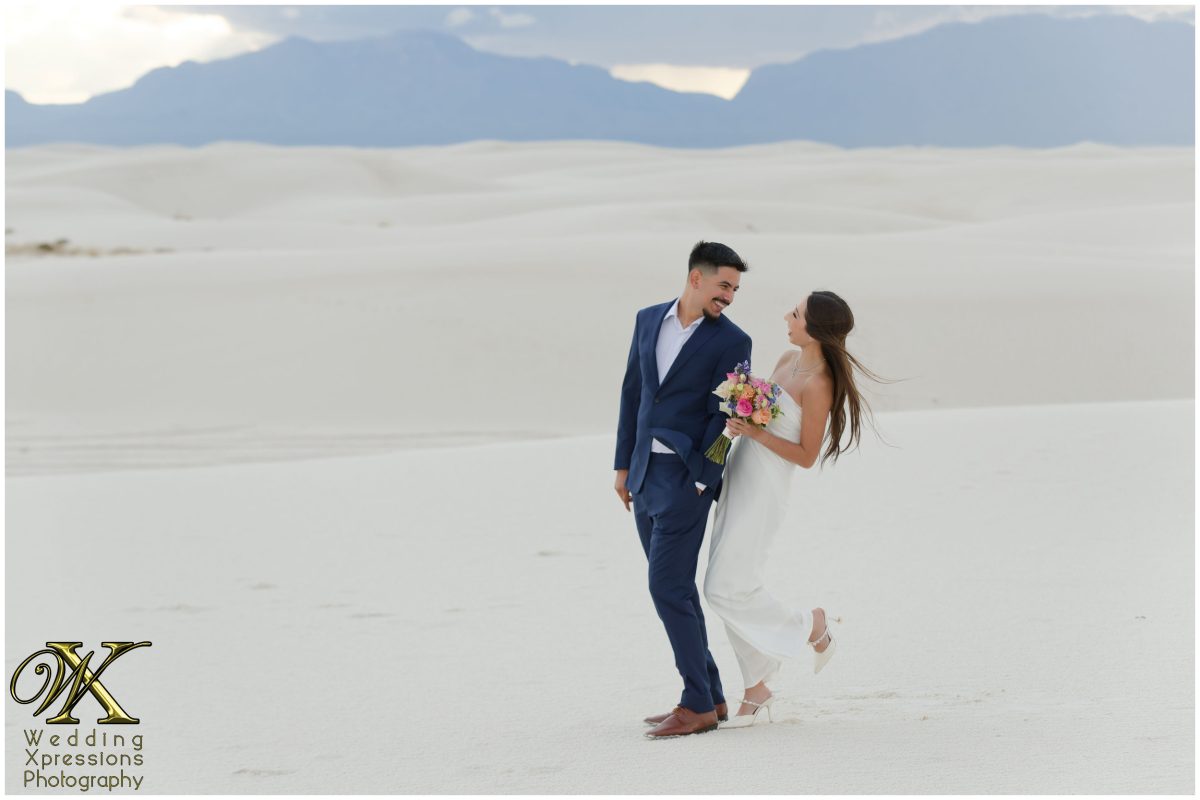 Alan lifting Illiana in the air at White Sands.